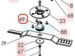 Support De Lame Pour Tondeuse Débroussailleuse Sarp (0302030047)