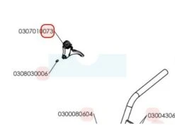 Manette De Réglage De Hauteur Pour Tondeuse Débroussailleuse Roques & Lecoeur (0307010073)