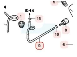 Durite D'essence Pour Moteur Honda (17701z0z000)