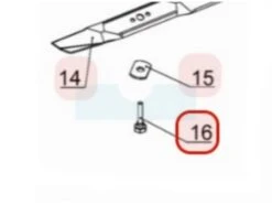 Vis De Lame Pour Tondeuse Weibang (4540405010)