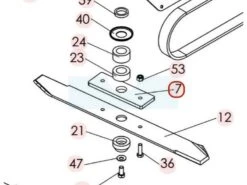 Support De Lame Pour Tondeuse Débroussailleuse Sarp (5102010116)