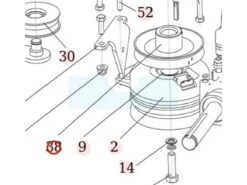 Poulie Sortie Moteur Pour Débroussailleuse Autoportée Roques & Lecoeur (N532151100)