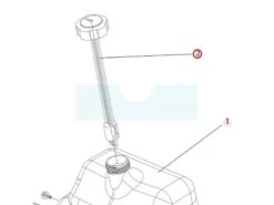 Bouchon Avec Jauge D'essence Pour Débroussailleuse Autoportée Roques & Lecoeur (N532151566)