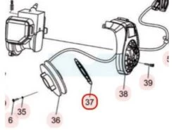 Ressort De Lanceur Pour Souffleur Sarp (YP8973)